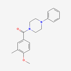 molecular formula C19H22N2O2 B4436843 1-(4-methoxy-3-methylbenzoyl)-4-phenylpiperazine 