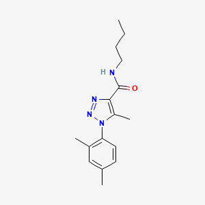 molecular formula C16H22N4O B4436854 N-butyl-1-(2,4-dimethylphenyl)-5-methyl-1H-1,2,3-triazole-4-carboxamide 