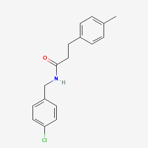 molecular formula C17H18ClNO B4436877 N-(4-chlorobenzyl)-3-(4-methylphenyl)propanamide 