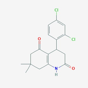 molecular formula C17H17Cl2NO2 B4436928 4-(2,4-dichlorophenyl)-7,7-dimethyl-4,6,7,8-tetrahydro-2,5(1H,3H)-quinolinedione 