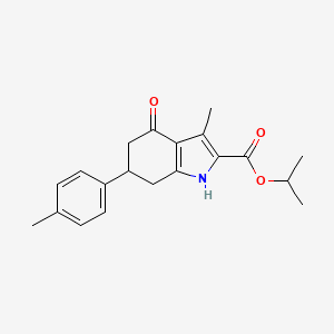 isopropyl 3-methyl-6-(4-methylphenyl)-4-oxo-4,5,6,7-tetrahydro-1H-indole-2-carboxylate