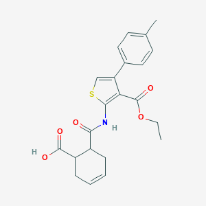 6-({[3-(Ethoxycarbonyl)-4-(4-methylphenyl)-2-thienyl]amino}carbonyl)-3-cyclohexene-1-carboxylic acid