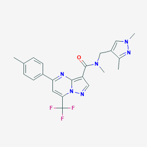 N-[(1,3-dimethyl-1H-pyrazol-4-yl)methyl]-N-methyl-5-(4-methylphenyl)-7-(trifluoromethyl)pyrazolo[1,5-a]pyrimidine-3-carboxamide