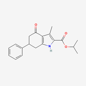 isopropyl 3-methyl-4-oxo-6-phenyl-4,5,6,7-tetrahydro-1H-indole-2-carboxylate