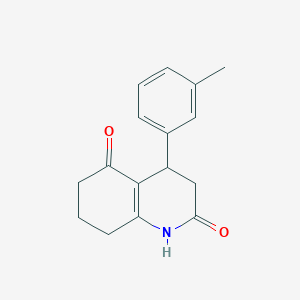 molecular formula C16H17NO2 B4437102 4-(3-methylphenyl)-4,6,7,8-tetrahydro-2,5(1H,3H)-quinolinedione 