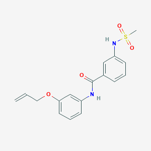 molecular formula C17H18N2O4S B4437147 N-[3-(allyloxy)phenyl]-3-[(methylsulfonyl)amino]benzamide 