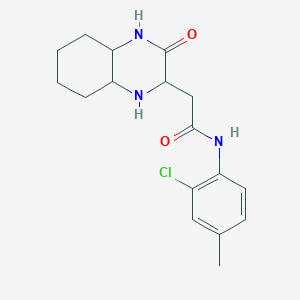 N-(2-chloro-4-methylphenyl)-2-(3-oxodecahydro-2-quinoxalinyl)acetamide