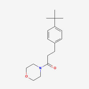 molecular formula C17H25NO2 B4437178 4-[3-(4-tert-butylphenyl)propanoyl]morpholine 