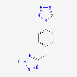 molecular formula C9H8N8 B4437187 1-[4-(1H-tetrazol-5-ylmethyl)phenyl]-1H-tetrazole CAS No. 946932-59-8