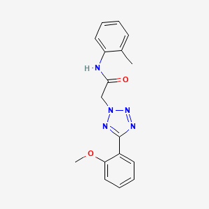 molecular formula C17H17N5O2 B4437235 2-[5-(2-methoxyphenyl)-2H-tetrazol-2-yl]-N-(2-methylphenyl)acetamide 
