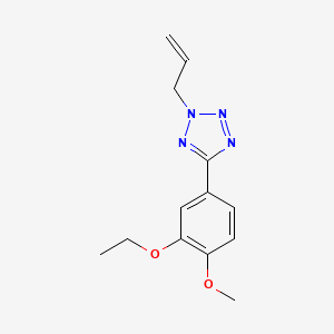 molecular formula C13H16N4O2 B4437247 2-allyl-5-(3-ethoxy-4-methoxyphenyl)-2H-tetrazole 