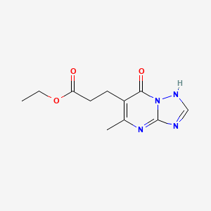 ethyl 3-(5-methyl-7-oxo-4,7-dihydro[1,2,4]triazolo[1,5-a]pyrimidin-6-yl)propanoate