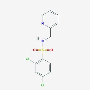 molecular formula C12H10Cl2N2O2S B4437271 2,4-dichloro-N-(2-pyridinylmethyl)benzenesulfonamide 