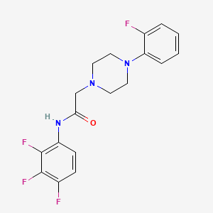 molecular formula C18H17F4N3O B4437321 2-[4-(2-fluorophenyl)-1-piperazinyl]-N-(2,3,4-trifluorophenyl)acetamide 