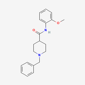 molecular formula C20H24N2O2 B4437328 1-benzyl-N-(2-methoxyphenyl)-4-piperidinecarboxamide 