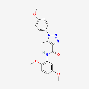 molecular formula C19H20N4O4 B4437392 N-(2,5-dimethoxyphenyl)-1-(4-methoxyphenyl)-5-methyl-1H-1,2,3-triazole-4-carboxamide 