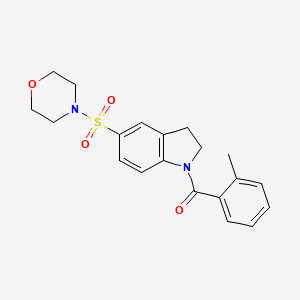 molecular formula C20H22N2O4S B4437404 1-(2-methylbenzoyl)-5-(4-morpholinylsulfonyl)indoline 