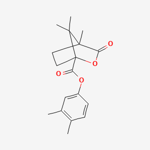 molecular formula C18H22O4 B4437410 3,4-dimethylphenyl 4,7,7-trimethyl-3-oxo-2-oxabicyclo[2.2.1]heptane-1-carboxylate 
