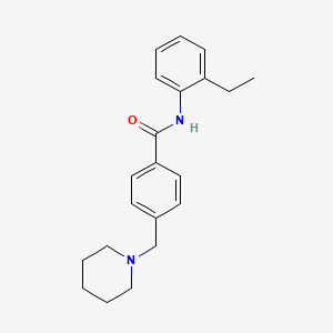 molecular formula C21H26N2O B4437417 N-(2-ethylphenyl)-4-(1-piperidinylmethyl)benzamide 