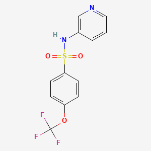 molecular formula C12H9F3N2O3S B4437426 N-3-pyridinyl-4-(trifluoromethoxy)benzenesulfonamide 