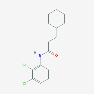molecular formula C15H19Cl2NO B443744 3-cyclohexyl-N-(2,3-dichlorophenyl)propanamide 