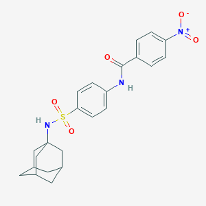 N-{4-[(1-adamantylamino)sulfonyl]phenyl}-4-nitrobenzamide