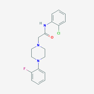 molecular formula C18H19ClFN3O B4437460 N-(2-chlorophenyl)-2-[4-(2-fluorophenyl)-1-piperazinyl]acetamide 
