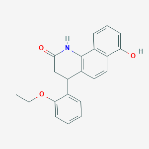 molecular formula C21H19NO3 B4437473 4-(2-ethoxyphenyl)-7-hydroxy-3,4-dihydrobenzo[h]quinolin-2(1H)-one 