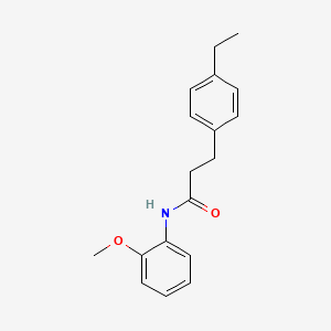 molecular formula C18H21NO2 B4437481 3-(4-ethylphenyl)-N-(2-methoxyphenyl)propanamide 