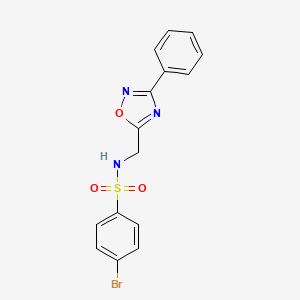 4-bromo-N-[(3-phenyl-1,2,4-oxadiazol-5-yl)methyl]benzenesulfonamide