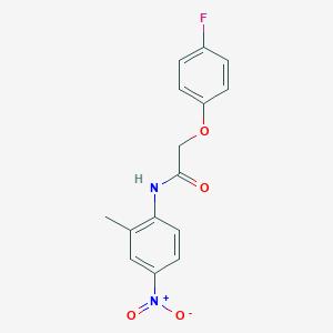 molecular formula C15H13FN2O4 B443757 2-(4-fluorophenoxy)-N-(2-methyl-4-nitrophenyl)acetamide CAS No. 406713-10-8