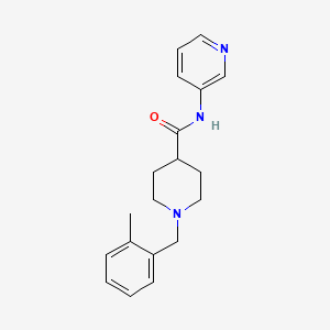 molecular formula C19H23N3O B4437606 1-(2-methylbenzyl)-N-3-pyridinyl-4-piperidinecarboxamide 