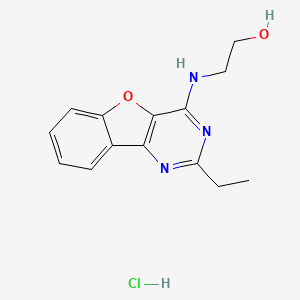 molecular formula C14H16ClN3O2 B4437613 2-[(2-ethyl[1]benzofuro[3,2-d]pyrimidin-4-yl)amino]ethanol hydrochloride 