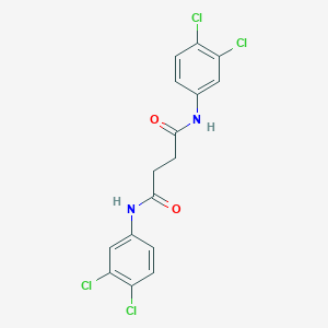molecular formula C16H12Cl4N2O2 B443762 N,N'-bis(3,4-dichlorophenyl)butanediamide 