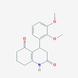 molecular formula C17H19NO4 B4437621 4-(2,3-dimethoxyphenyl)-4,6,7,8-tetrahydro-2,5(1H,3H)-quinolinedione 