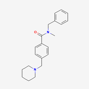 molecular formula C21H26N2O B4437625 N-benzyl-N-methyl-4-(1-piperidinylmethyl)benzamide 