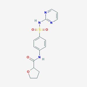 molecular formula C15H16N4O4S B443765 N-[4-(pyrimidin-2-ylsulfamoyl)phenyl]oxolane-2-carboxamide CAS No. 445288-74-4