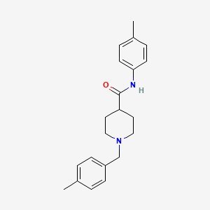 molecular formula C21H26N2O B4437717 1-(4-methylbenzyl)-N-(4-methylphenyl)-4-piperidinecarboxamide 