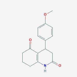 molecular formula C16H17NO3 B4437739 4-(4-methoxyphenyl)-4,6,7,8-tetrahydro-2,5(1H,3H)-quinolinedione 