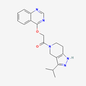 molecular formula C19H21N5O2 B4437741 4-[2-(3-isopropyl-1,4,6,7-tetrahydro-5H-pyrazolo[4,3-c]pyridin-5-yl)-2-oxoethoxy]quinazoline 