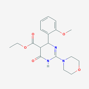 ethyl 6-(2-methoxyphenyl)-2-(4-morpholinyl)-4-oxo-1,4,5,6-tetrahydro-5-pyrimidinecarboxylate