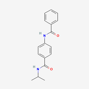 molecular formula C17H18N2O2 B4437775 4-(benzoylamino)-N-isopropylbenzamide 
