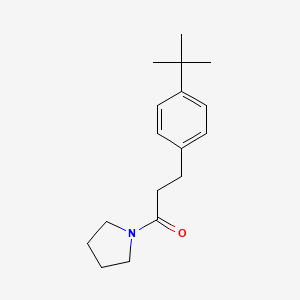 molecular formula C17H25NO B4437799 1-[3-(4-tert-butylphenyl)propanoyl]pyrrolidine 