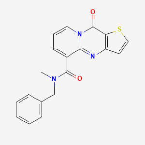 molecular formula C19H15N3O2S B4437801 N-benzyl-N-methyl-10-oxo-10H-pyrido[1,2-a]thieno[3,2-d]pyrimidine-5-carboxamide 