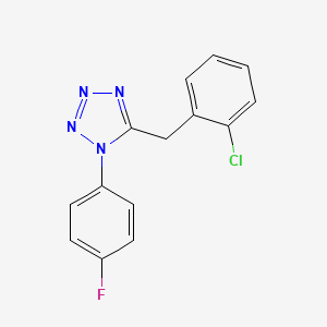molecular formula C14H10ClFN4 B4437822 5-(2-chlorobenzyl)-1-(4-fluorophenyl)-1H-tetrazole 