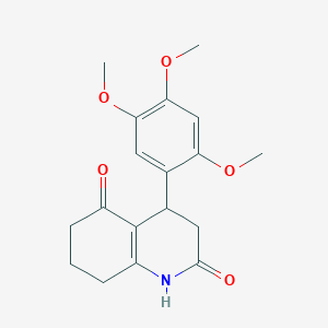 molecular formula C18H21NO5 B4437838 4-(2,4,5-trimethoxyphenyl)-4,6,7,8-tetrahydro-2,5(1H,3H)-quinolinedione 