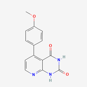 molecular formula C14H11N3O3 B4437868 5-(4-methoxyphenyl)pyrido[2,3-d]pyrimidine-2,4(1H,3H)-dione 