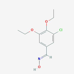 molecular formula C11H14ClNO3 B443787 (E)-1-(3-chloro-4,5-diethoxyphenyl)-N-hydroxymethanimine 