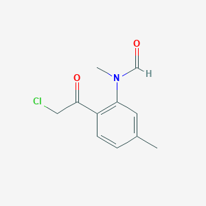 B044379 N-[2-(Chloroacetyl)-5-methylphenyl]-N-methylformamide CAS No. 124958-83-4