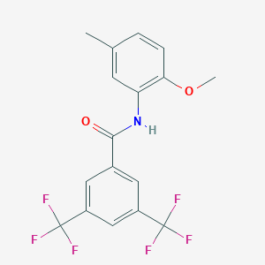 molecular formula C17H13F6NO2 B443791 N-(2-methoxy-5-methylphenyl)-3,5-bis(trifluoromethyl)benzamide 